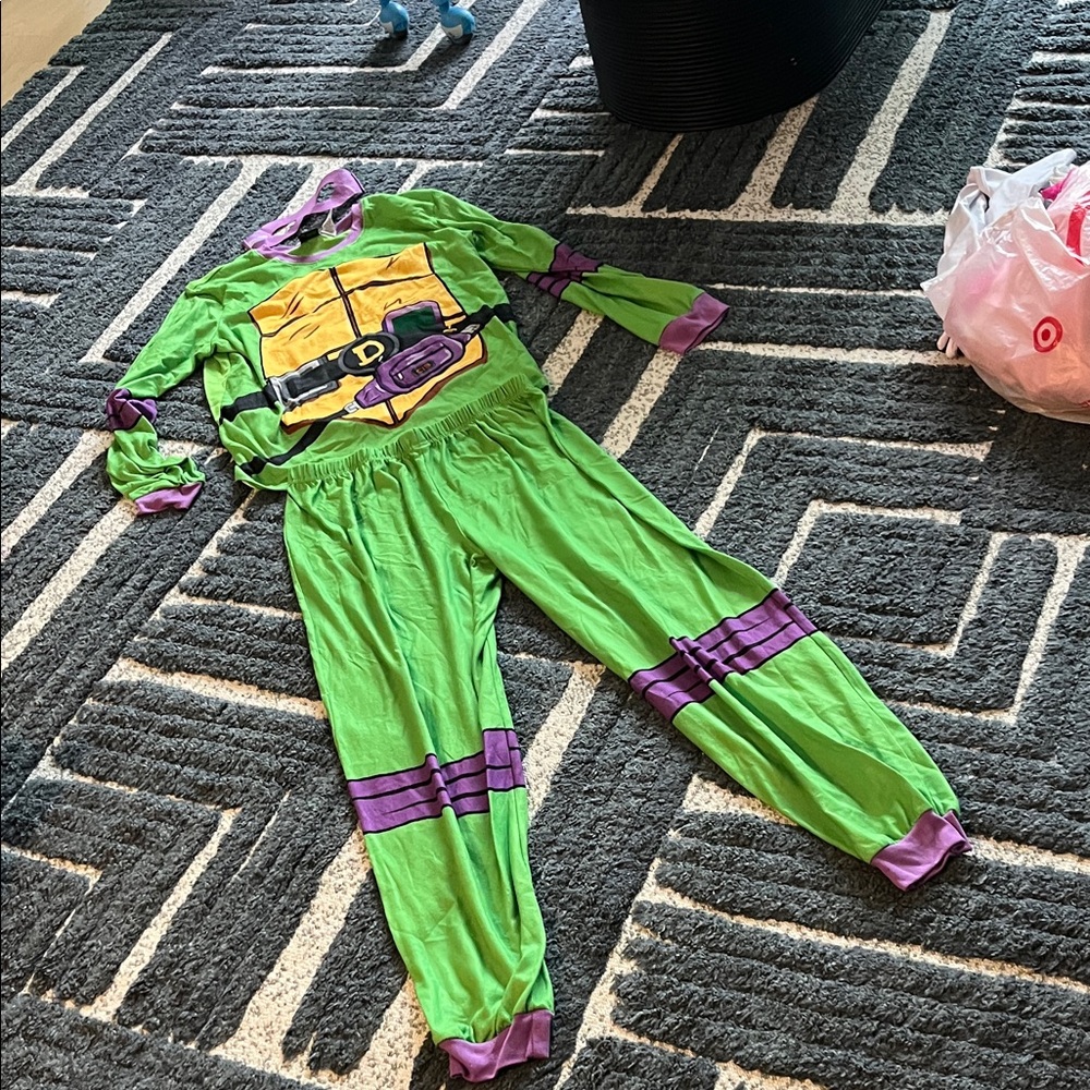 Mens Ninja Turtle Costume - Green and Purple